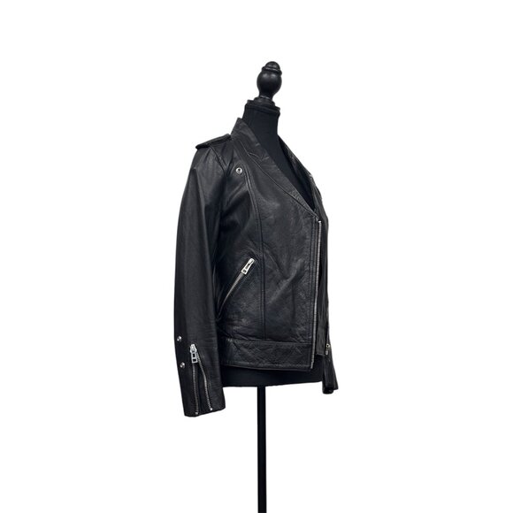 Zadig & Voltaire Leather Moto Jacket – Vintage-Inspired Luxury - Picture 3 of 11